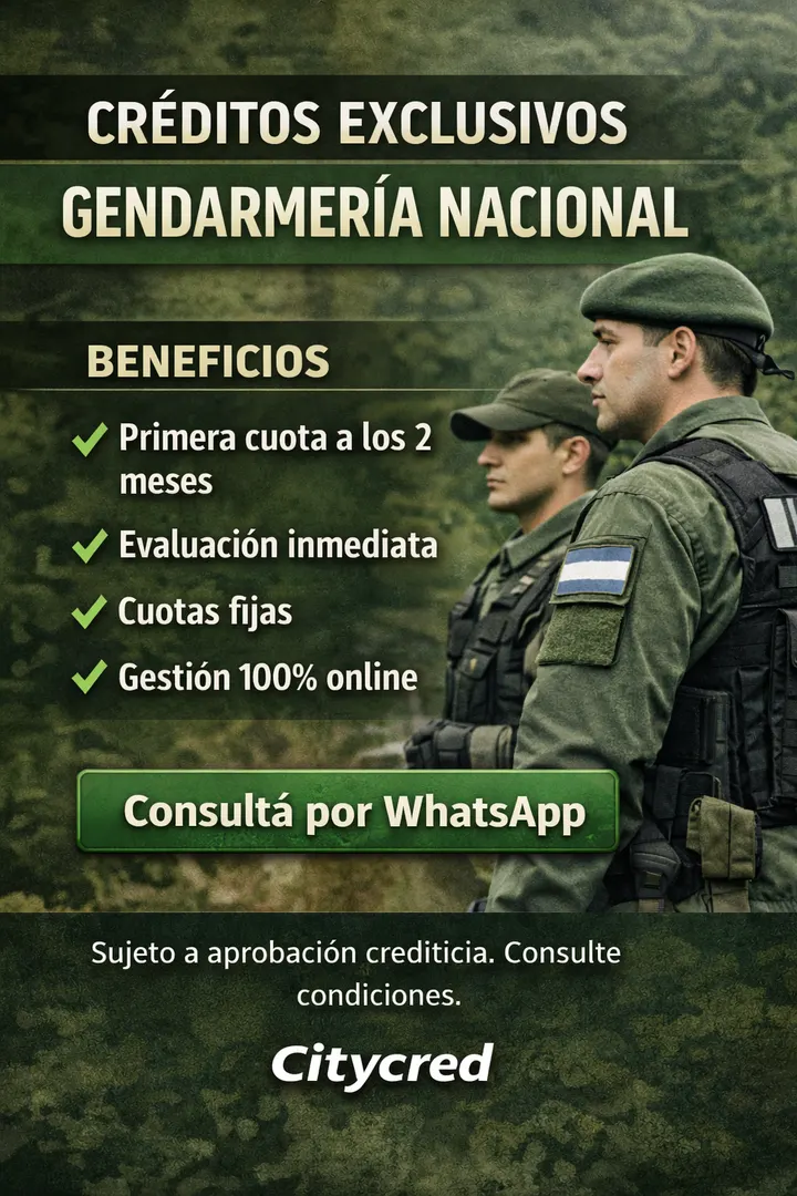 Créditos para personal de Gendarmería Nacional