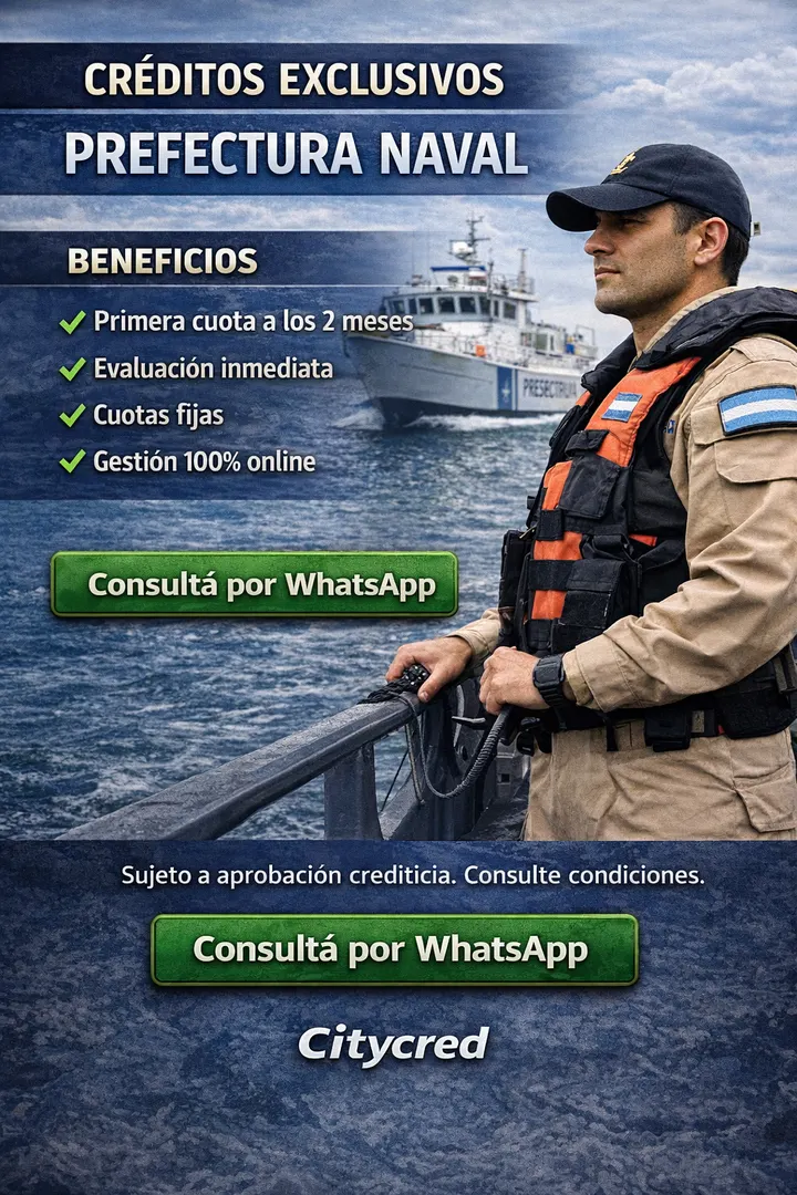 Créditos para personal de Prefectura Naval Argentina