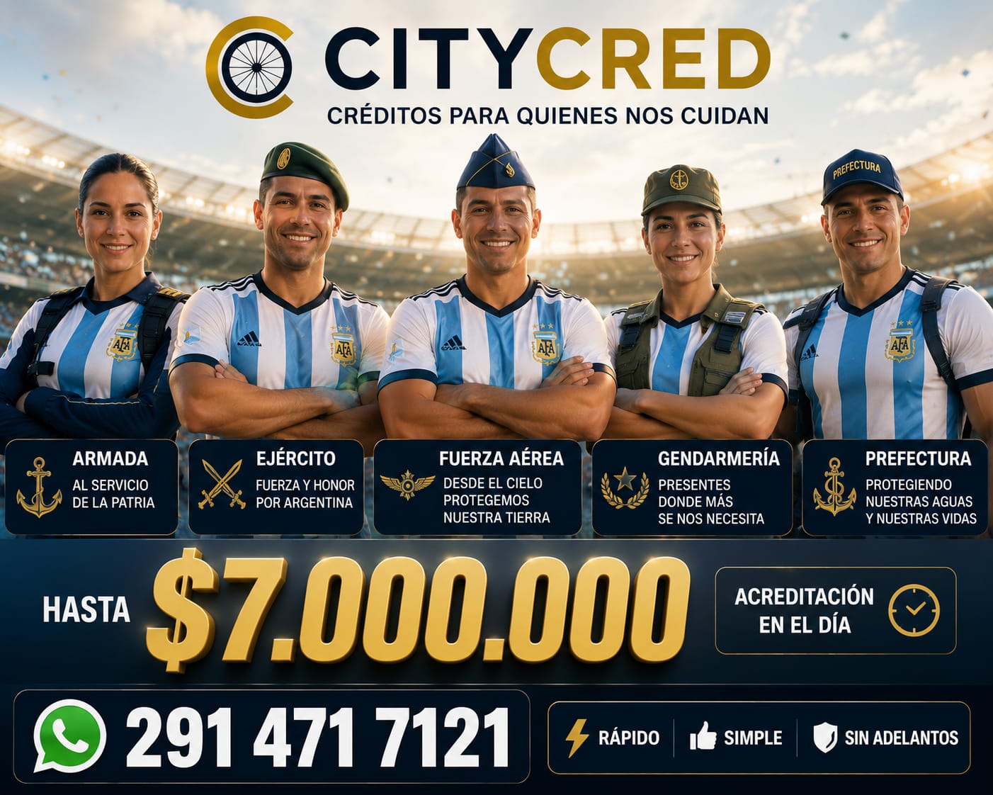 CityCred créditos para fuerzas de seguridad